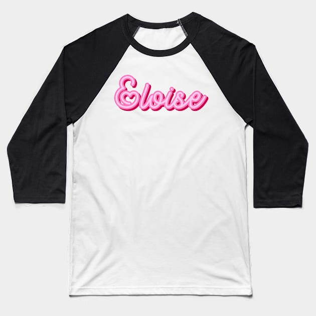 Eloise name pink heart Baseball T-Shirt by maoudraw